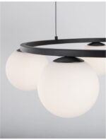 Suspensie Nova Luce Joline, culoare negru mat, led 40W, cod 9919603 - imagine 2