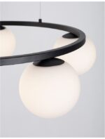 Suspensie Nova Luce Joline, culoare negru mat, led 40W, cod 9919603 - imagine 3