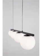 Suspensie Nova Luce Joline, culoare negru mat, led 32W, cod 9919604 - imagine 3