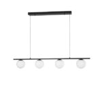 Suspensie Nova Luce Joline, culoare negru mat, led 32W, cod 9919604