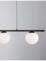 Suspensie Nova Luce Joline, culoare negru mat, led 32W, cod 9919604 - imagine 2