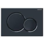Clapeta cu actionare dubla Geberit Sigma01, negru lucios