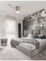 Plafoniera cu ventilator Nova Luce Satin, finisaj nichel satinat, 35W, cod 9953016 - imagine 2