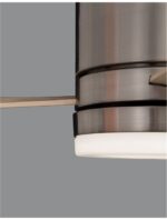 Plafoniera cu ventilator Nova Luce Satin, finisaj nichel satinat, 35W, cod 9953016 - imagine 3