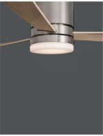 Plafoniera cu ventilator Nova Luce Satin, finisaj nichel satinat, 35W, cod 9953016 - imagine 4