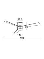 Plafoniera cu ventilator Nova Luce Satin, finisaj nichel satinat, 35W, cod 9953016 - imagine 5