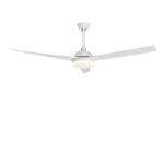 Plafoniera cu ventilator Nova Luce Flow, finisaj alb mat, 37W, cod 9953198