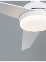 Plafoniera cu ventilator Nova Luce Flow, finisaj alb mat, 37W, cod 9953198 - imagine 4