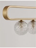 Suspensie Nova Luce Mirano, culoare auriu satinat, led G9 5x5W, cod 9960273 - imagine 3