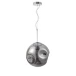Pendul Nova Luce Mayan, culoare crom metal, led E27 1x12W, cod 9988103