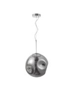 Pendul Nova Luce Mayan, culoare crom metal, led E27 1x12W, cod 9988103