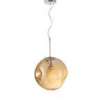 Pendul Nova Luce Mayan, culoare crom metal champagne, led E27 1x12W, cod 9988104