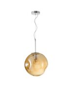 Pendul Nova Luce Mayan, culoare crom metal champagne, led E27 1x12W, cod 9988104