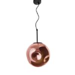 Pendul Nova Luce Mayan, culoare crom metal cooper, led E27 1x12W, cod 9988105