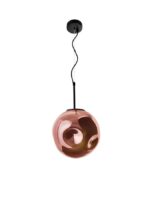 Pendul Nova Luce Mayan, culoare crom metal cooper, led E27 1x12W, cod 9988105