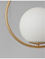 Suspensie Nova Luce Obitar, finisaj gold satinat, led E27 1x12W, cod 9988169 - imagine 2