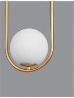 Suspensie Nova Luce Obitar, finisaj gold satinat, led G9 1x5W, cod 9988170 - imagine 3