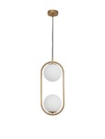 Suspensie Nova Luce Obitar, finisaj gold satinat, led G9 2x5W, cod 9988171