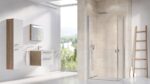 Usa de dus Ravak Chrome CRV1-90/195 cm, profil saten+sticla transparenta - imagine 6