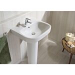 Lavoar suspendat Roca Debba, 55x44x17 cm, alb - imagine 3