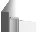 Cabina de dus Ravak Chrome CRV2-120/195 cm, profil crom+sticla transparenta - imagine 3