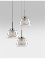 Pendul Nova Luce Boccale, finisaj crom lucios/sticla clara, 1x5 W, cod 1300301301 - imagine 5