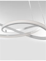 Suspensie Nova Luce Fusion, finisaj alb mat/acril alb, 53 W, cod 1701101001 - imagine 5