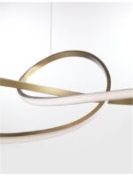 Suspensie Nova Luce Fusion, finisaj auriu periat/acril alb, 53 W, cod 1701101002 - imagine 5
