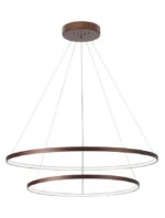 Suspensie Nova Luce Ferrol, finisaj maro satinat, 85 W, cod  6265003
