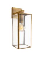 Aplica Nova Luce Flavio, finisaj alama antichizata/sticla clara, 1x60 W, cod 7152604