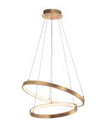 Suspensie Nova Luce Leon, finisaj auriu satinat/acril, 65 W, cod 8100281 - imagine 8