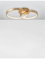 Plafoniera Nova Luce Leon, finisaj auriu satinat/acril, 44 W, cod 8100282 - imagine 7