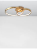 Plafoniera Nova Luce Leon, finisaj auriu satinat/acril, 44 W, cod 8100282 - imagine 6