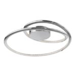 Plafoniera Nova Luce Plasencia, finisaj crom lucios/acril, 27 W, cod 81007201
