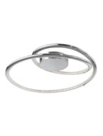 Plafoniera Nova Luce Plasencia, finisaj crom lucios/acril, 27 W, cod 81007201