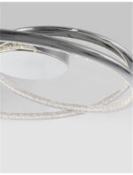 Plafoniera Nova Luce Plasencia, finisaj crom lucios/acril, 27 W, cod 81007201 - imagine 5