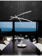 Suspensie Nova Luce Seville, finisaj crom lucios/cristal, 38 W, cod 81007601 - imagine 7