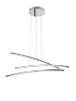 Suspensie Nova Luce Seville, finisaj crom lucios/cristal, 38 W, cod 81007601 - imagine 6