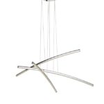 Suspensie Nova Luce Seville, finisaj crom lucios/cristal, 38 W, cod 81007601