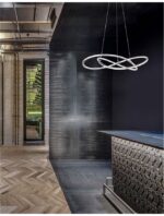 Suspensie Nova Luce Martino, finisaj crom lucios/acril alb, 50 W, cod 8101141 - imagine 6
