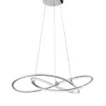 Suspensie Nova Luce Martino, finisaj crom lucios/acril alb, 50 W, cod 8101141
