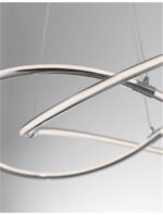 Suspensie Nova Luce Martino, finisaj crom lucios/acril alb, 50 W, cod 8101141 - imagine 5