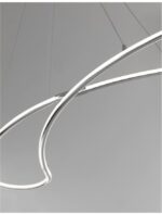 Suspensie Nova Luce Martino, finisaj crom lucios/acril alb, 50 W, cod 8101141 - imagine 4