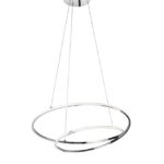 Suspensie Nova Luce Viareggio, finisaj crom lucios/acril alb, 29 W, cod 8101201