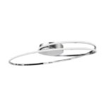 Plafoniera Nova Luce Viareggio, finisaj crom lucios/acril alb, 28 W, cod 8101203