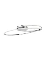 Plafoniera Nova Luce Viareggio, finisaj crom lucios/acril alb, 28 W, cod 8101203