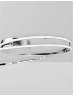 Plafoniera Nova Luce Viareggio, finisaj crom lucios/acril alb, 28 W, cod 8101203 - imagine 5