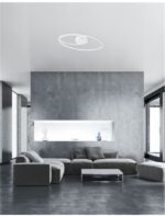 Plafoniera Nova Luce Viareggio, finisaj alb mat/acril alb, 28 W, cod 8101204 - imagine 9