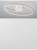 Plafoniera Nova Luce Viareggio, finisaj alb mat/acril alb, 28 W, cod 8101204 - imagine 8