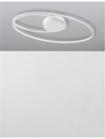 Plafoniera Nova Luce Viareggio, finisaj alb mat/acril alb, 28 W, cod 8101204 - imagine 7